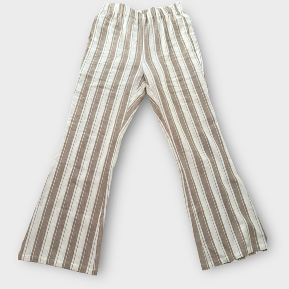 Knot Sisters Linen Blend Striped Wide-Leg Pants - Picture 3 of 6